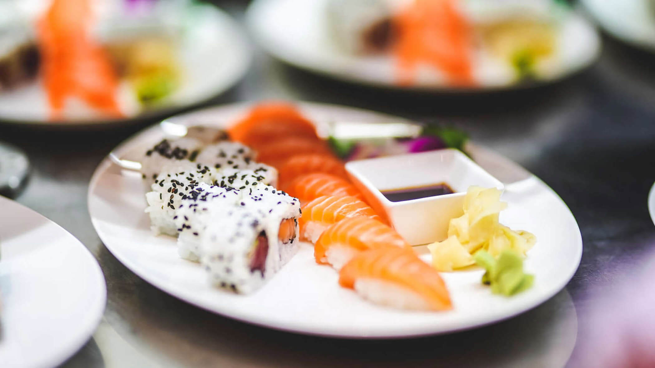 Piatto di sushi - Ristorante Grissino - OLM Nature Escape