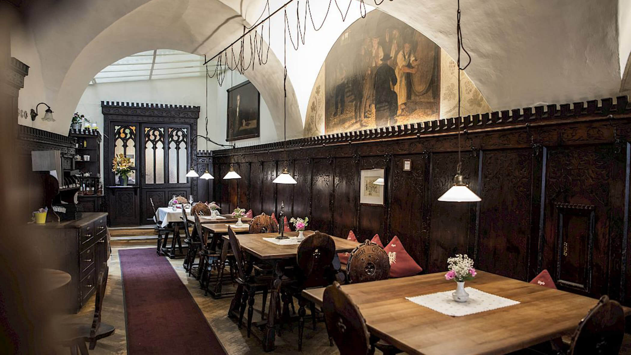 Sala da pranzo del ristorante Vögele - OLM Nature Escape