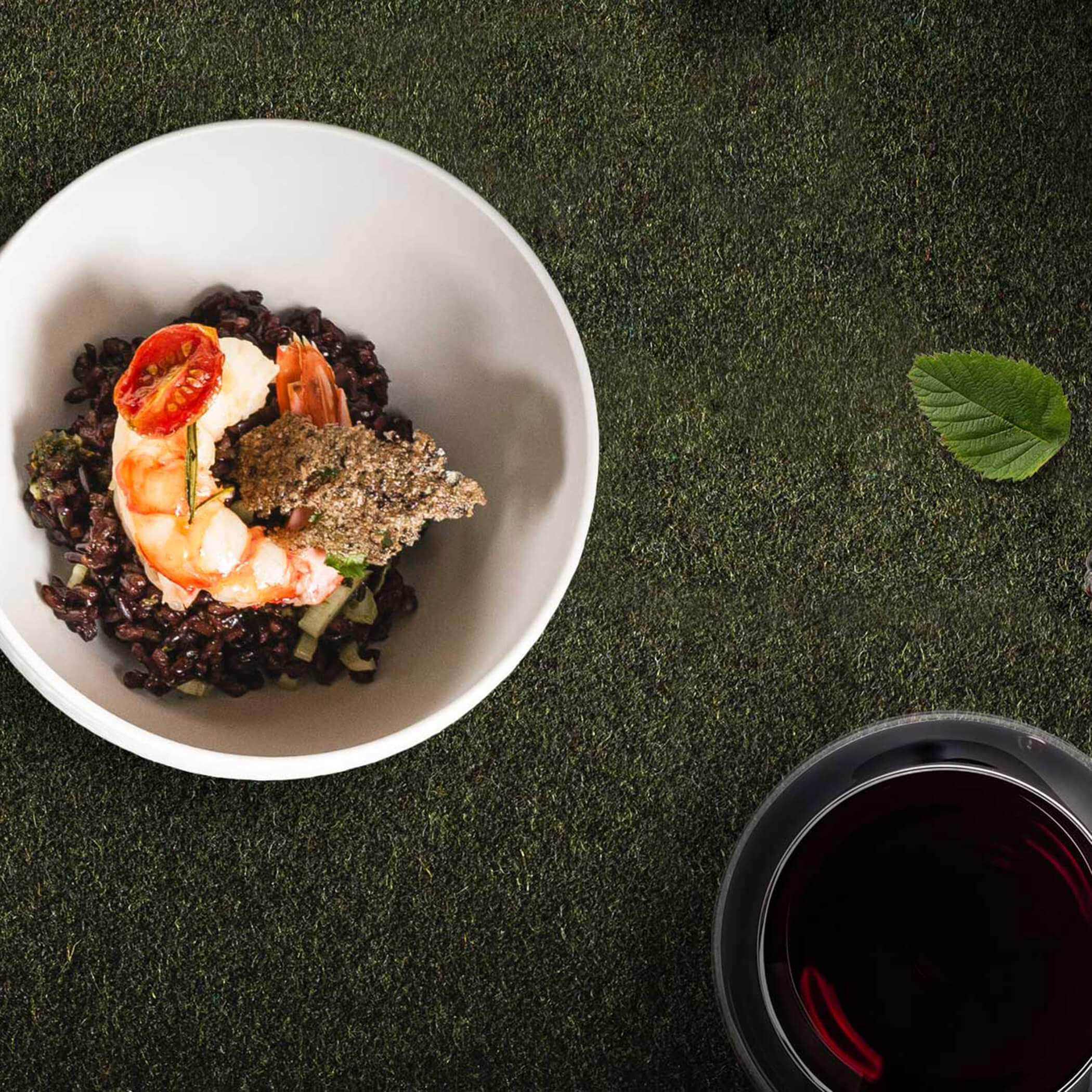 Venere Risotto mit Garnele - OLM Nature Escape