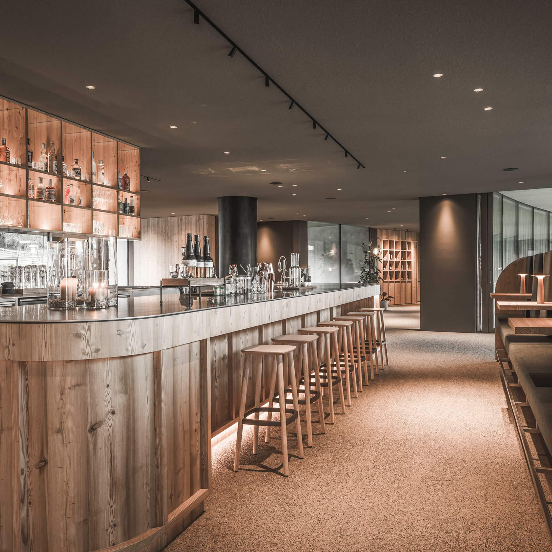 Barbereich in Richtung Rezeption - OLM Nature Escape