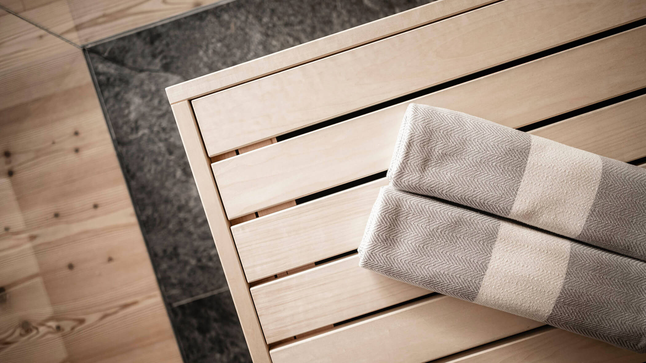 Private finnische Sauna in der ApartSuite L - OLM Nature Escape