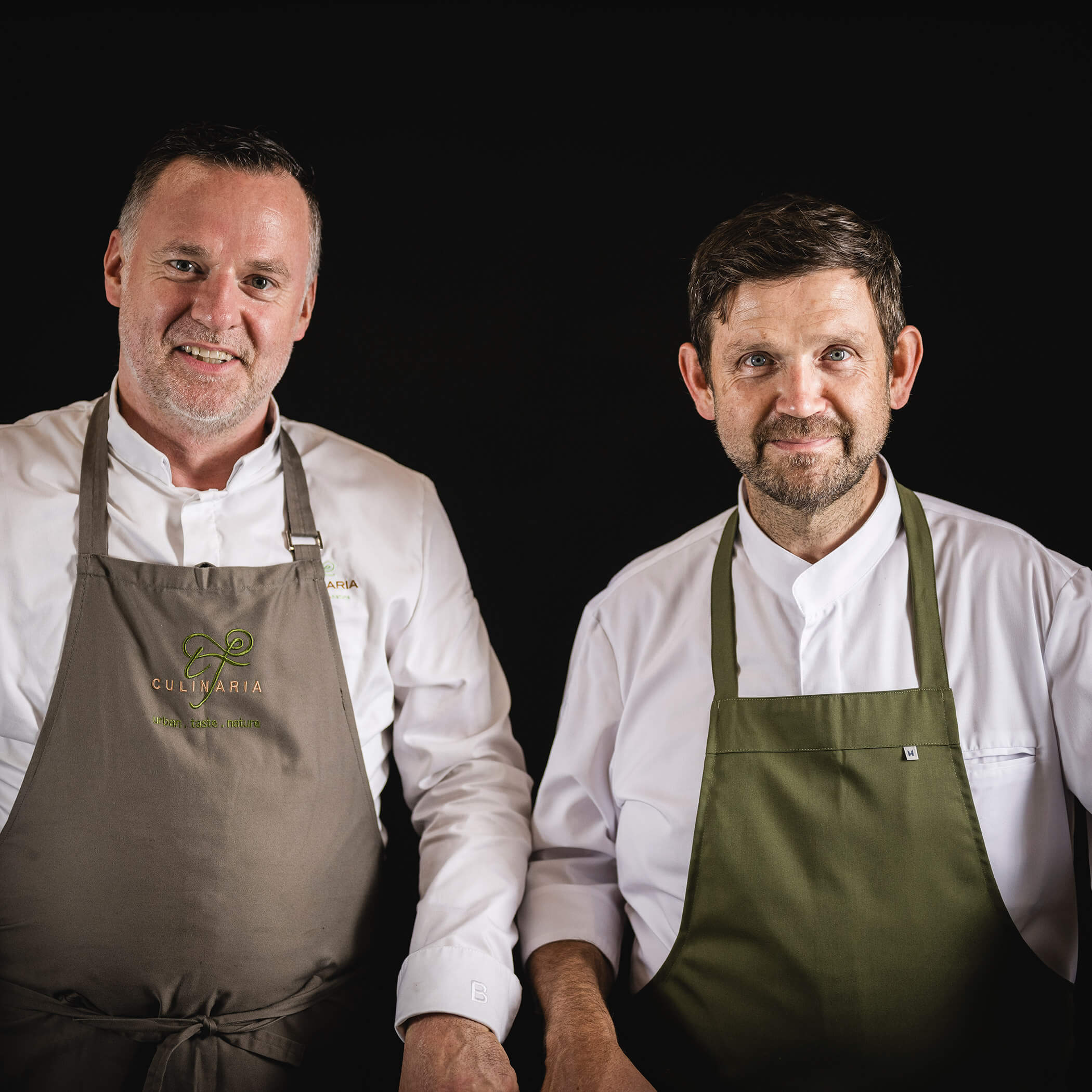 Die beiden Köche Berni Aichner (rechts) & Theodor Falser (links) - OLM Nature Escape